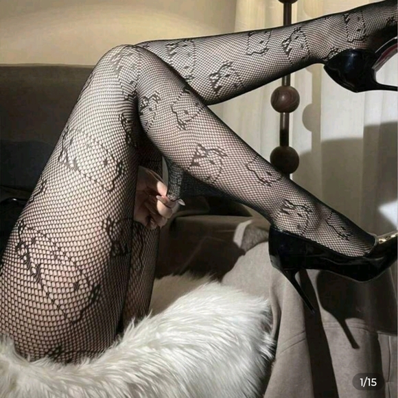 🖤 Hello Kitty Black Fishnet Stockings – Kawaii Meets Gothic Edge 🖤 - Picture 3 of 5